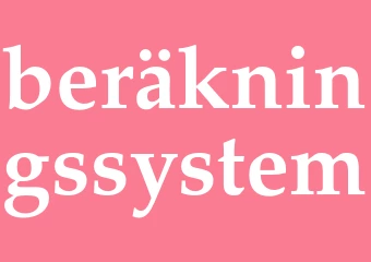 Synonym beräkningssystem