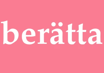 Synonym berätta