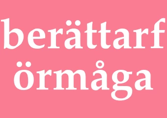 Synonym berättarförmåga