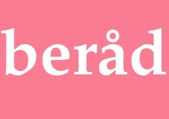 Synonym beråd