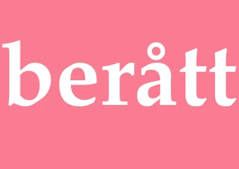 Synonym berått