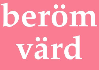 Synonym berömvärd