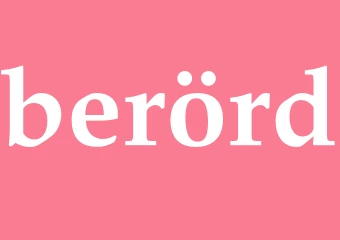 Synonym berörd