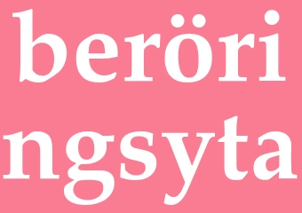 Synonym beröringsyta