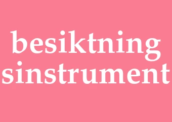 Synonym besiktningsinstrument