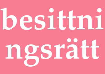 Synonym besittningsrätt