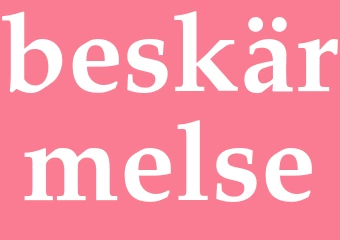 Synonym beskärmelse