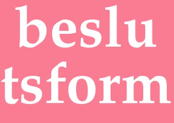 Synonym beslutsform