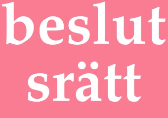 Synonym beslutsrätt
