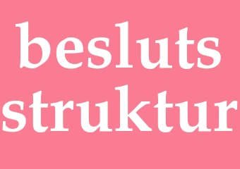 Synonym beslutsstruktur