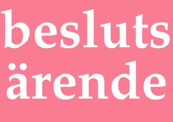 Synonym beslutsärende