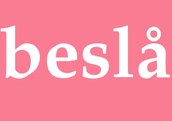 Synonym beslå