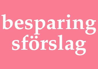 Synonym besparingsförslag