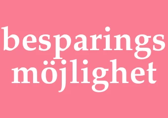 Synonym besparingsmöjlighet