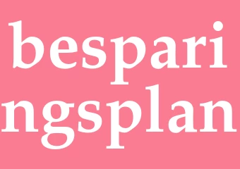 Synonym besparingsplan