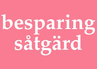 Synonym besparingsåtgärd