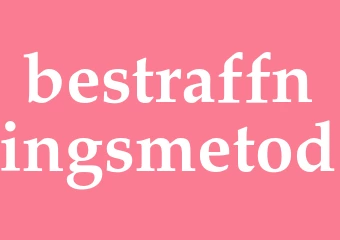 Synonym bestraffningsmetod