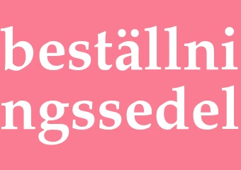 Synonym beställningssedel