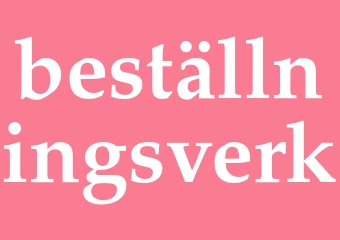Synonym beställningsverk