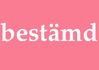Synonym bestämd