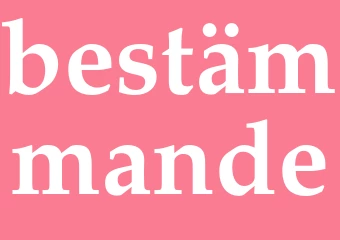 Synonym bestämmande