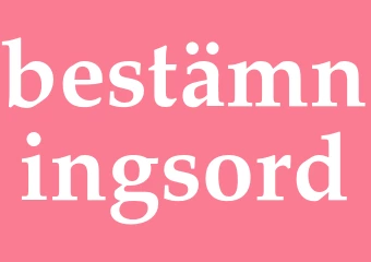 Synonym bestämningsord