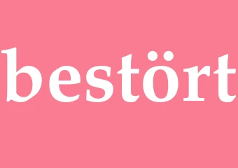 Synonym bestört