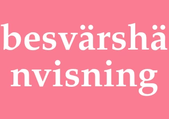 Synonym besvärshänvisning
