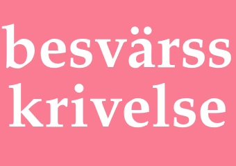 Synonym besvärsskrivelse