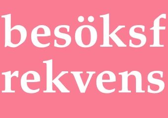 Synonym besöksfrekvens