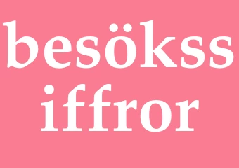 Synonym besökssiffror