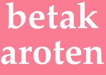 Synonym betakaroten