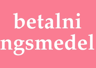 Synonym betalningsmedel