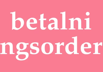Synonym betalningsorder