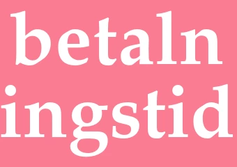 Synonym betalningstid