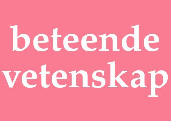 Synonym beteendevetenskap