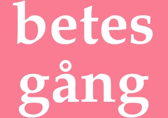 Synonym betesgång