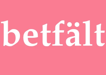 Synonym betfält