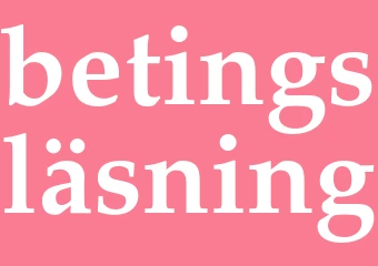 Synonym betingsläsning