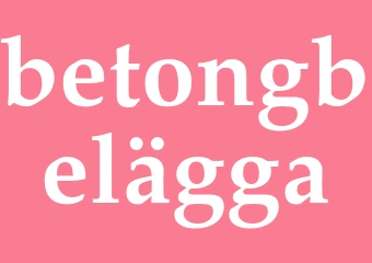 Synonym betongbelägga