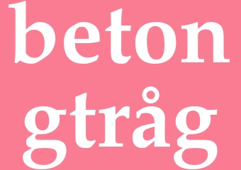 Synonym betongtråg