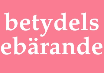 Synonym betydelsebärande