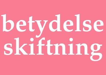 Synonym betydelseskiftning