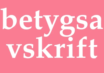 Synonym betygsavskrift