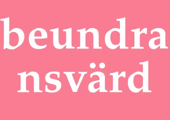 Synonym beundransvärd