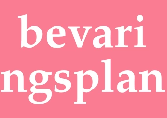 Synonym bevaringsplan