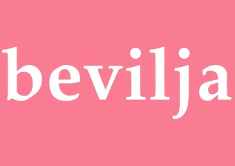 Synonym bevilja