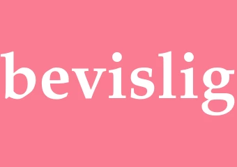 Synonym bevislig