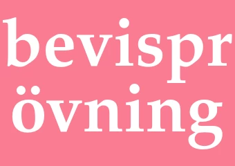 Synonym bevisprövning