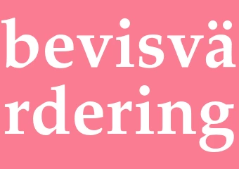 Synonym bevisvärdering